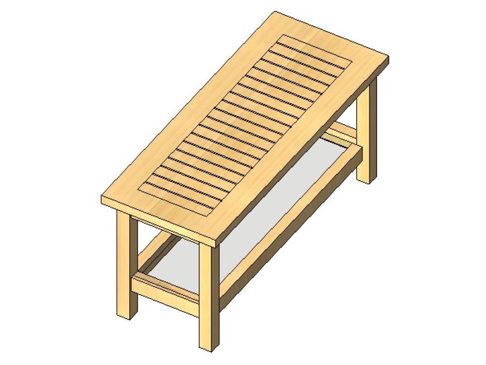 Centro de mesa rectangular