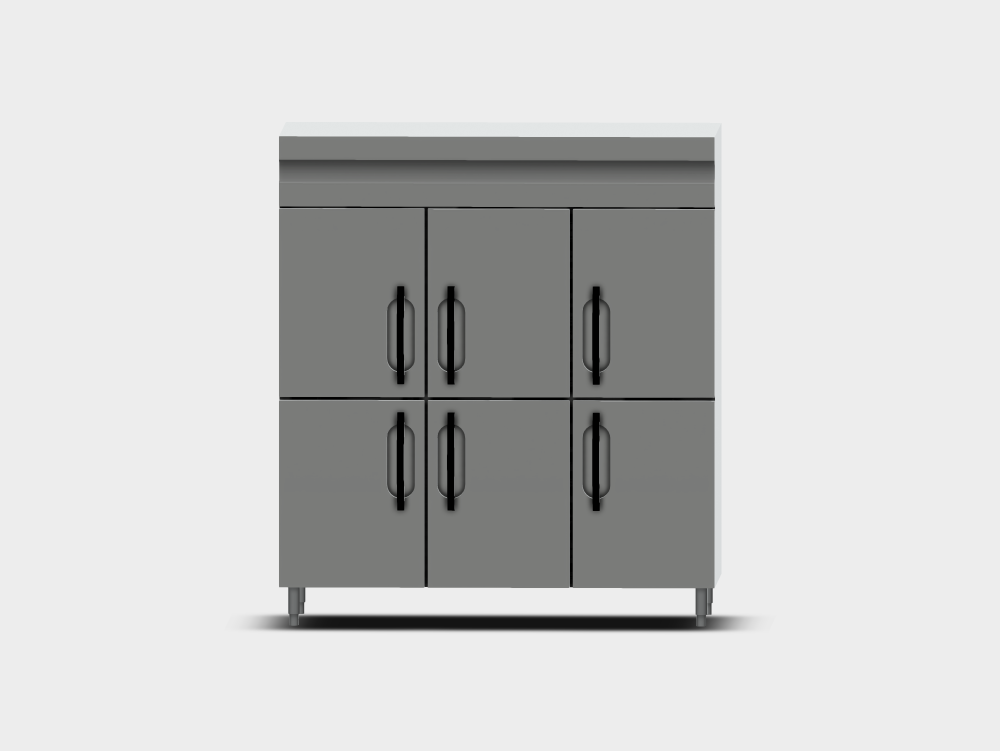 Réfrigérateur commercial à 6 portes