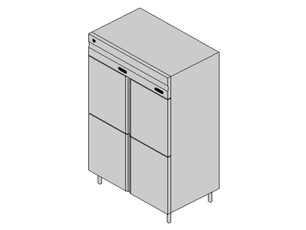 Heladera Industrial de 4 puertas