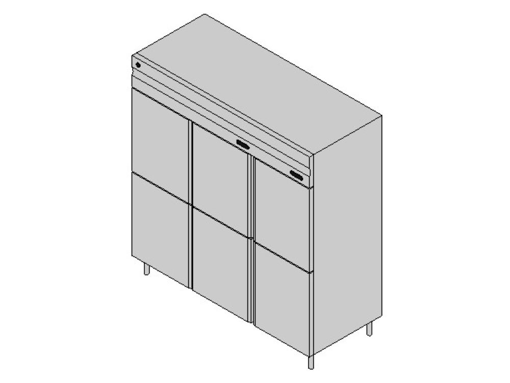 Heladera Industrial de 6 puertas