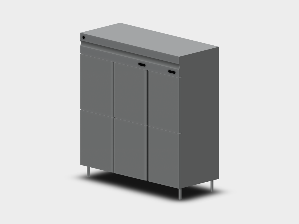 Réfrigérateur industriel à 6 portes