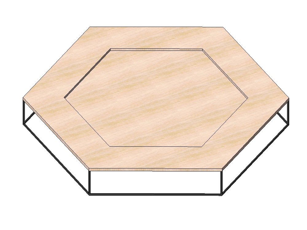 Mesa hexagonal