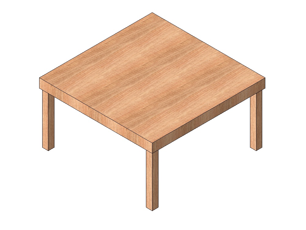 Mesa cuadrada