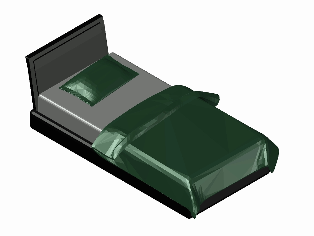 3D single bed