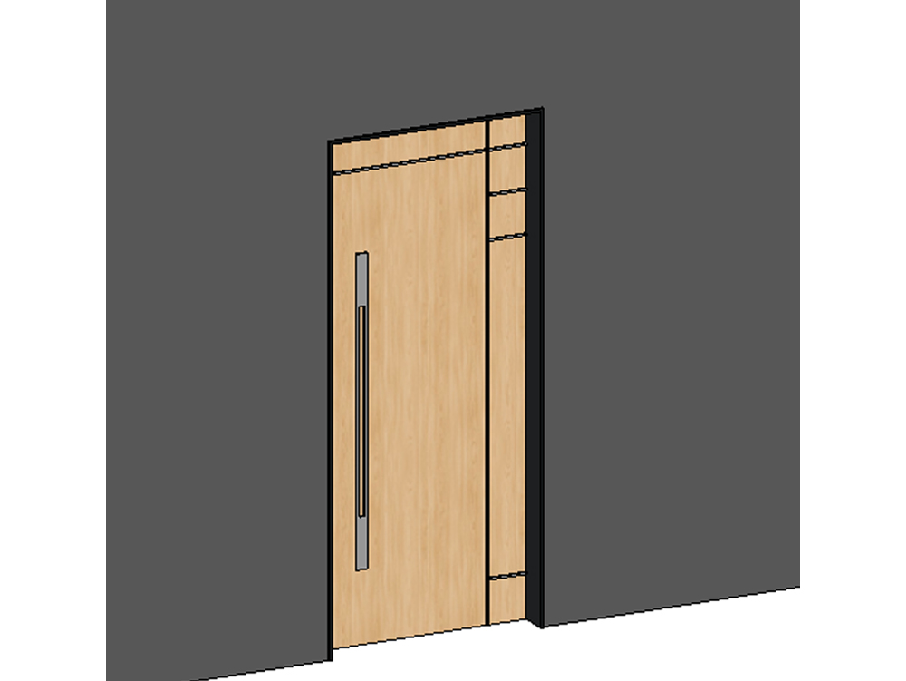 Eingangstür aus Holz