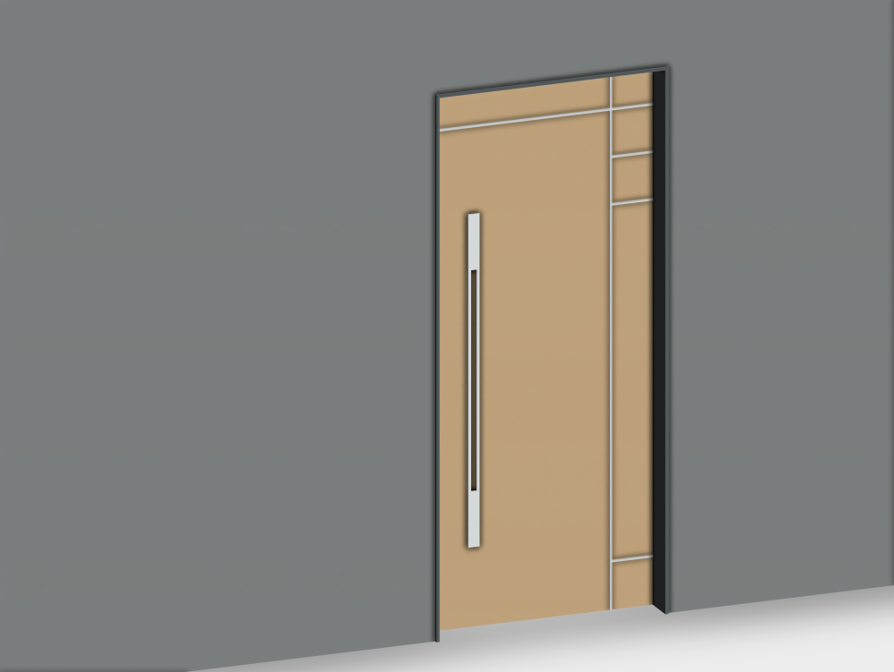 Puerta de ingreso de madera