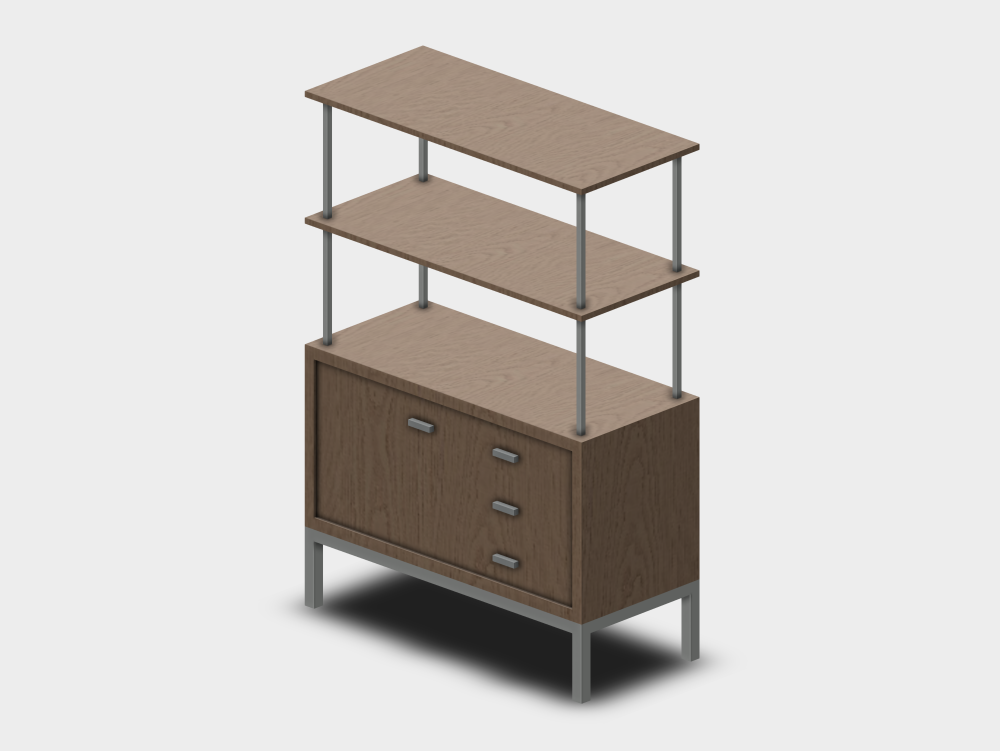 Armoire à porcelaine ouverte