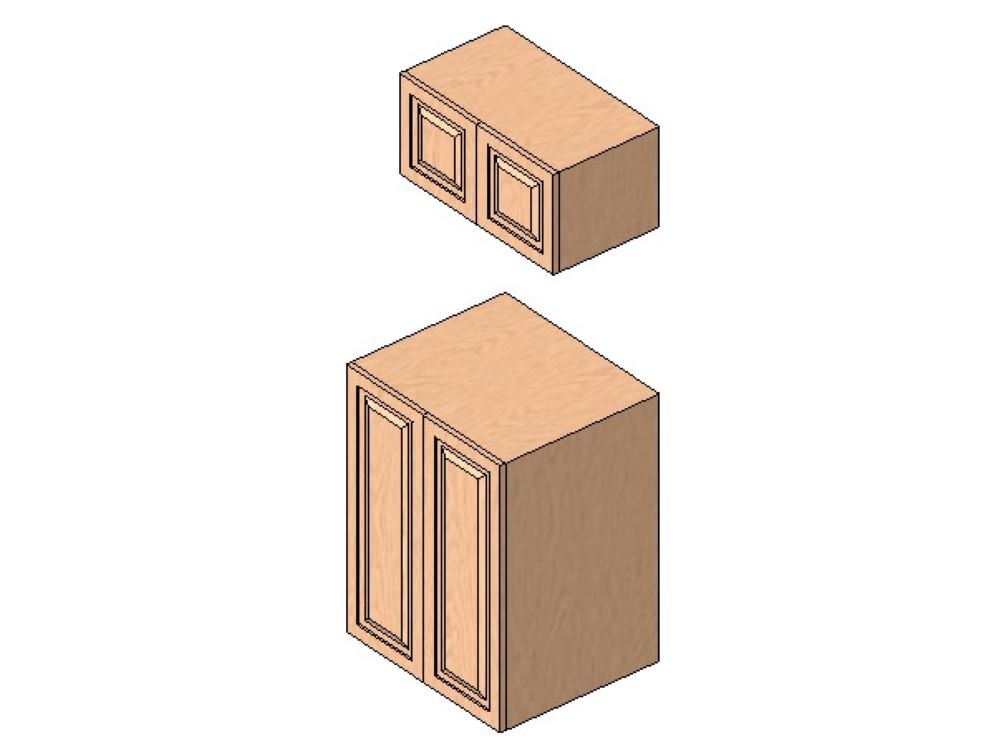 Cupboard with lower counter