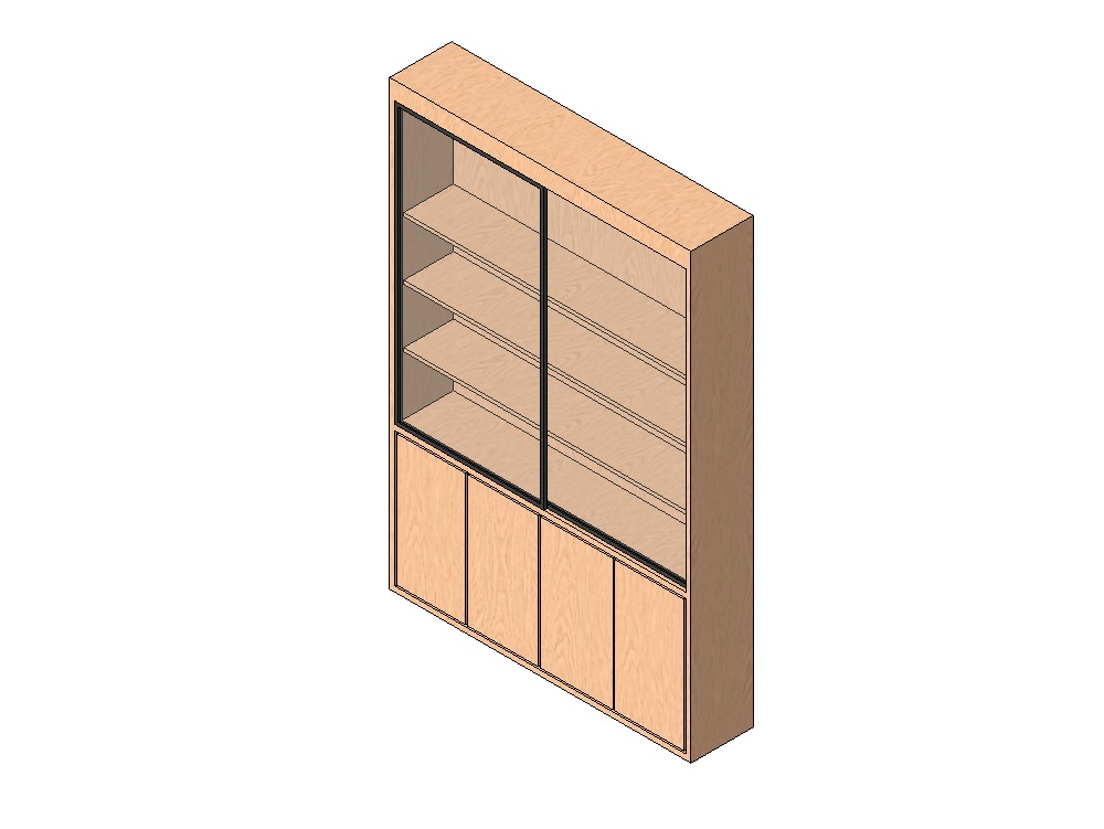 Modular two-body sideboard