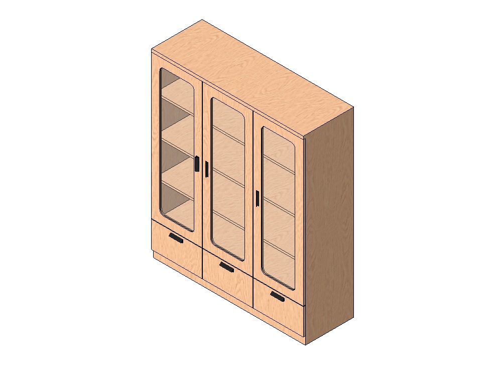 Three-body modular sideboard
