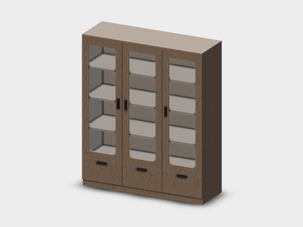 Buffet modulaire à trois corps