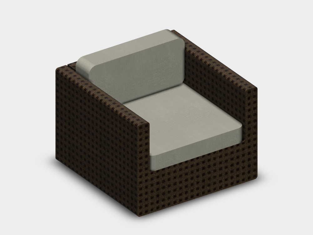 Fauteuil d'extérieur simple