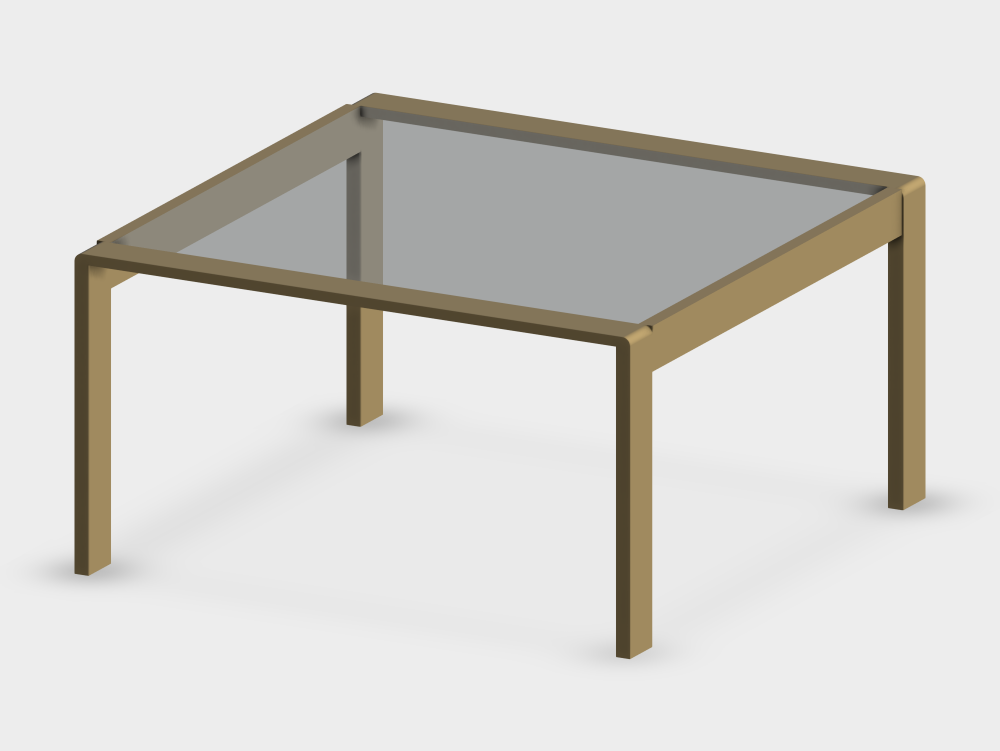 Table d'extérieur carrée