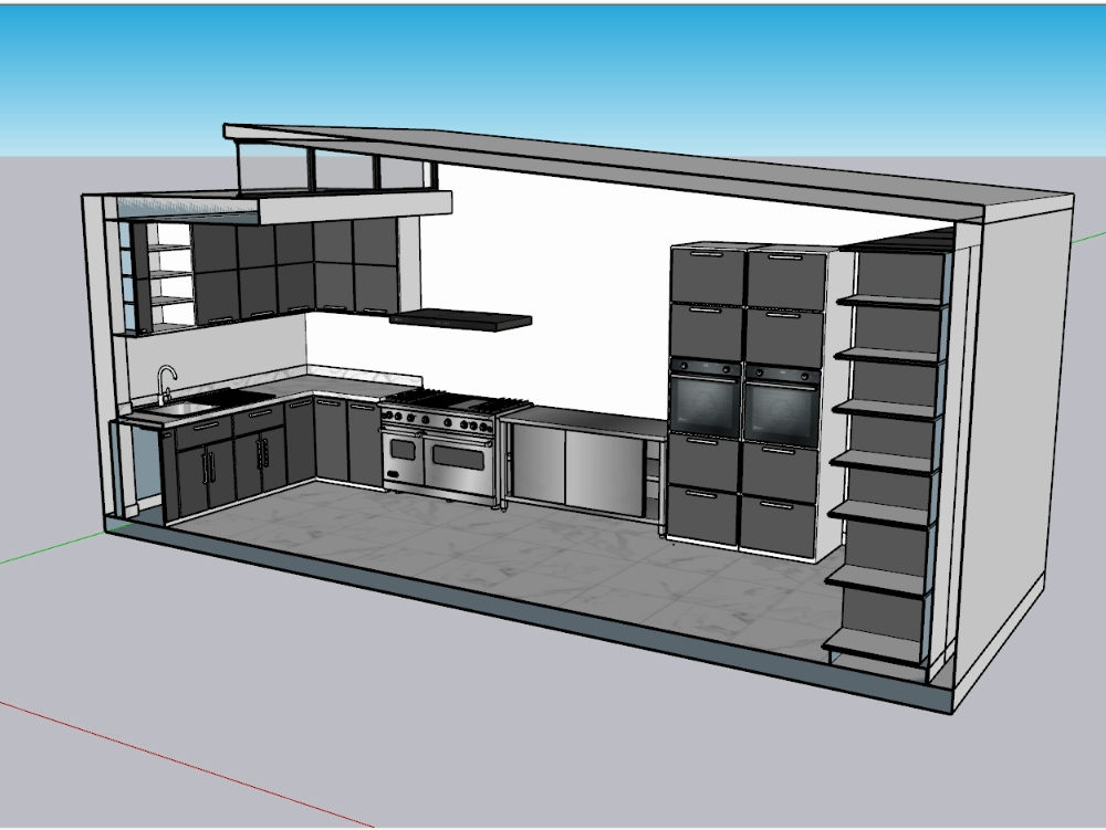 Furniture for industrial kitchens