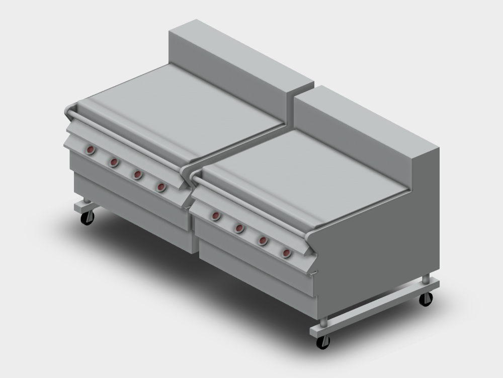 Double gril en acier inoxydable