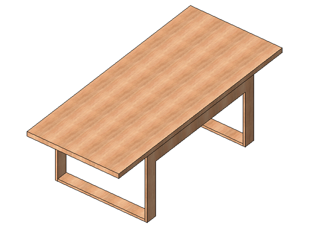 Mesa rectangular extensible