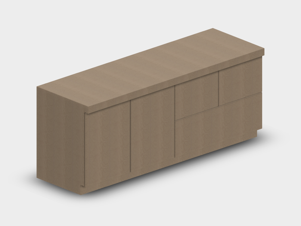 Isla cocina modular de madera