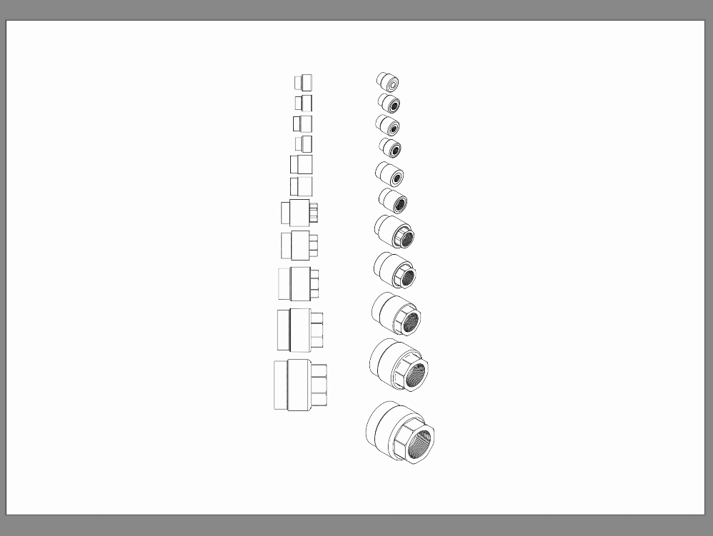 Adaptador hembra 3gxpa de 13mm