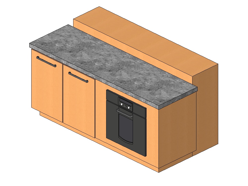 Kitchen Island with Breakfast Bar