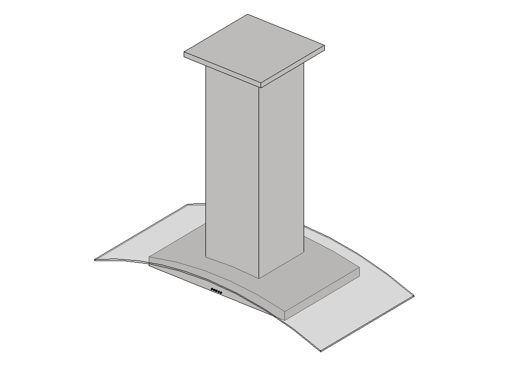 Extractor Hood with Curved Visor