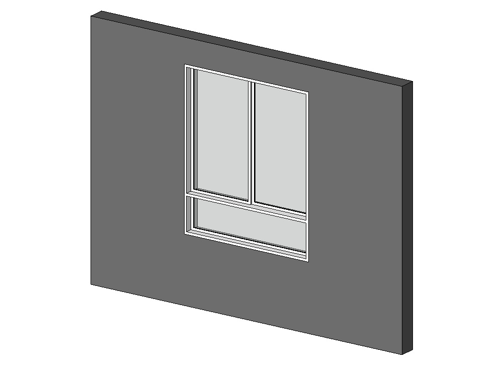 Fenêtre coulissante à base fixe
