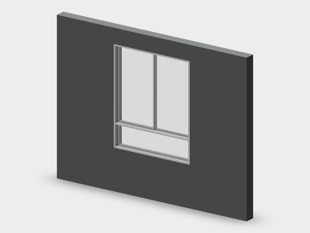 Fenêtre coulissante à base fixe