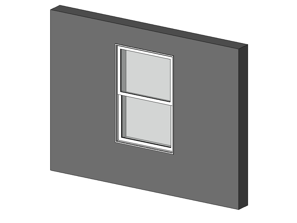 Fenêtre à guillotine verticale