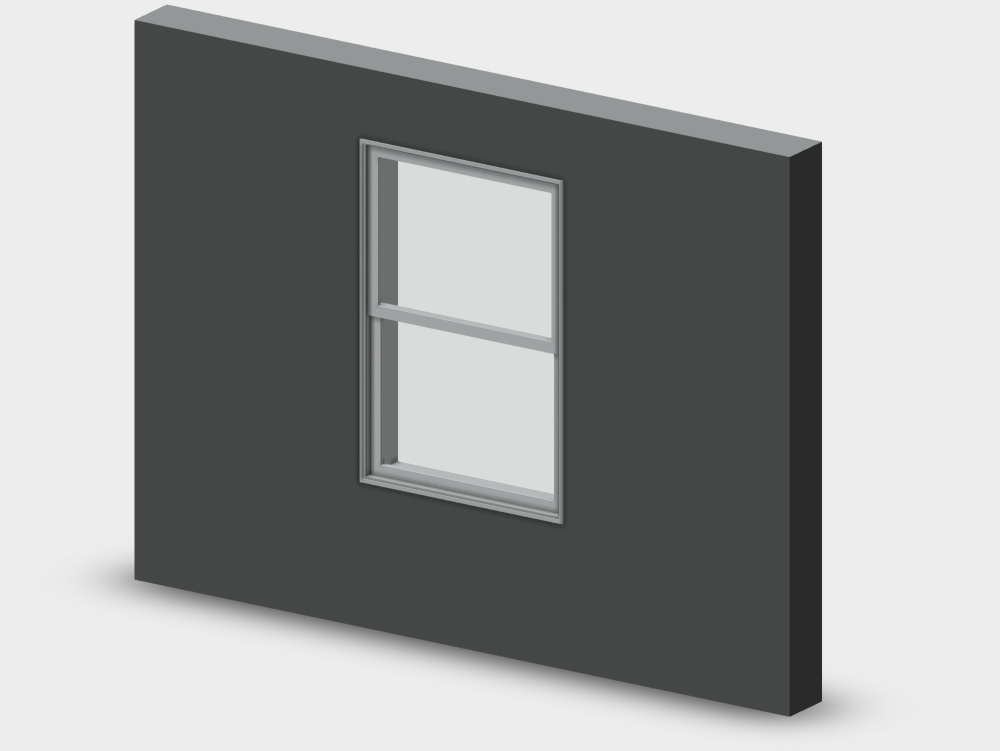 Janela de guilhotina vertical