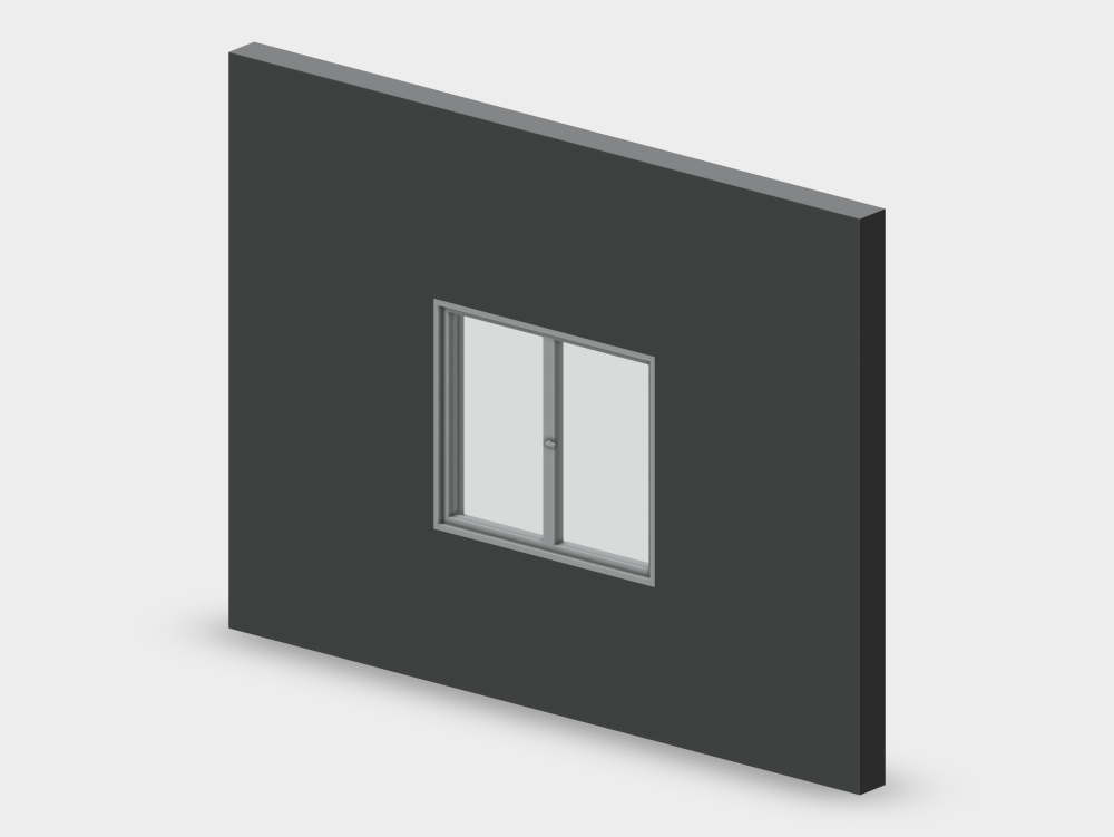 Fenêtre à battant à deux vantaux