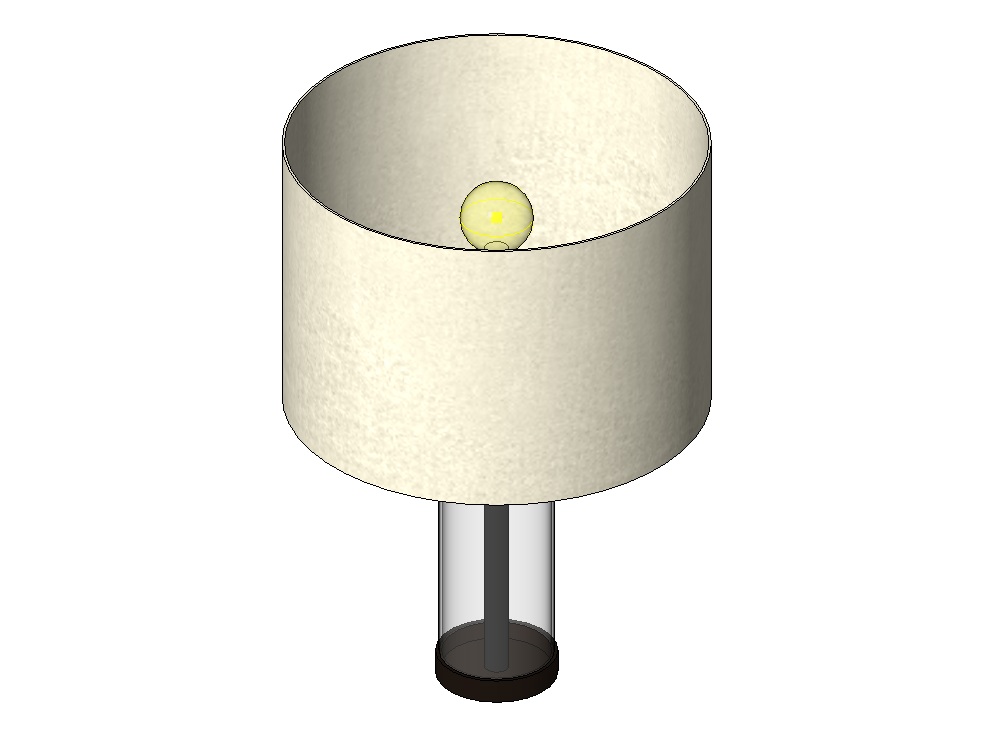 Lampe de table avec corps en verre