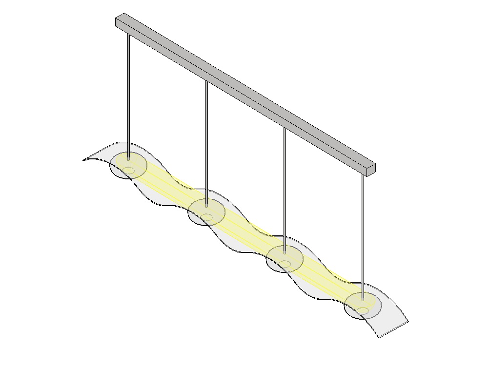 Lampe à suspension organique