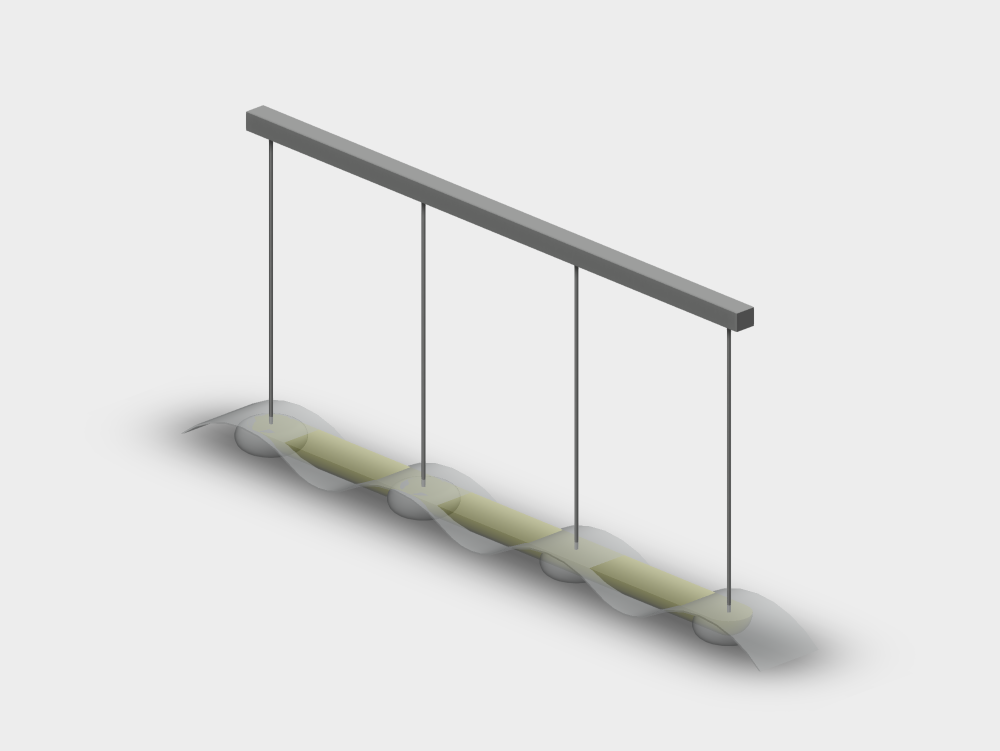 Lampe à suspension organique