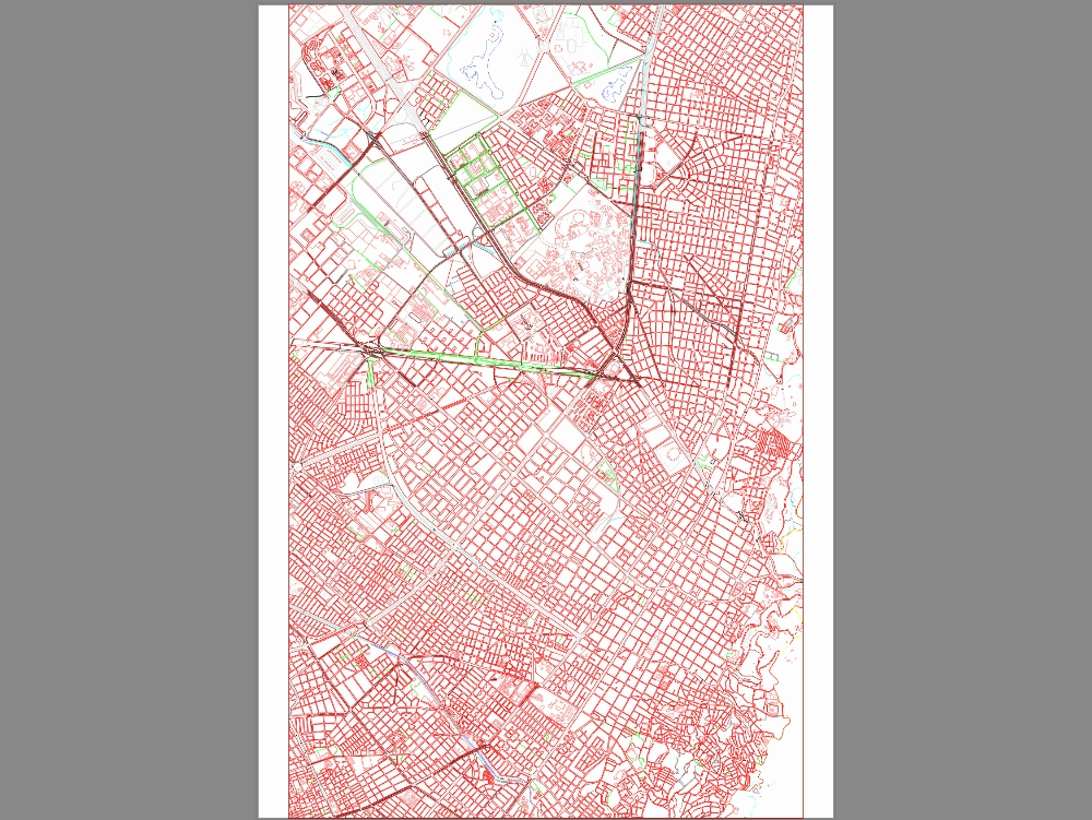 Mapa plano de Bogota