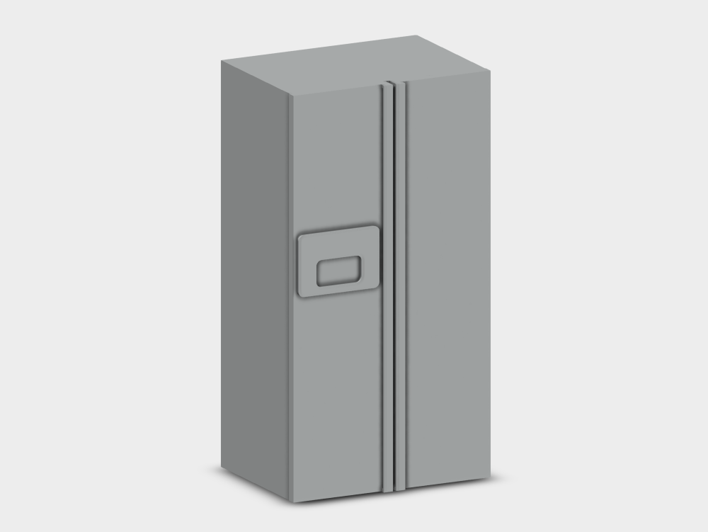 Refrigerador de dos puertas con dispenser