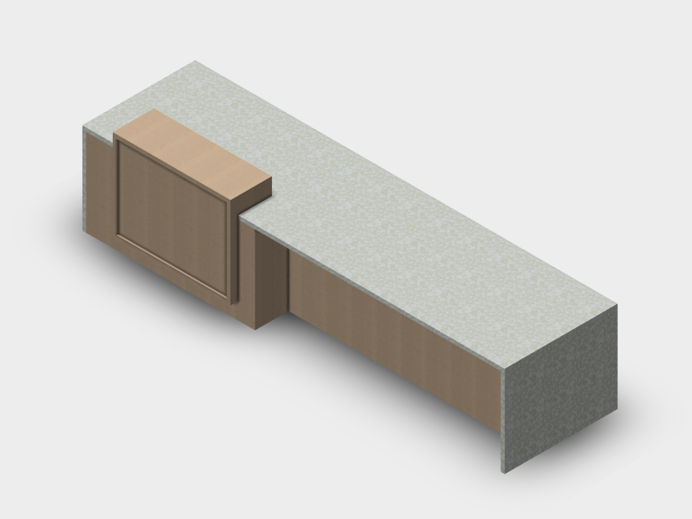 Ilha de cozinha moderna