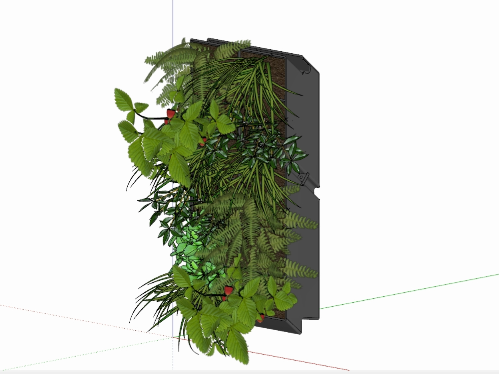 Muro verde modular de plantas decorativas 