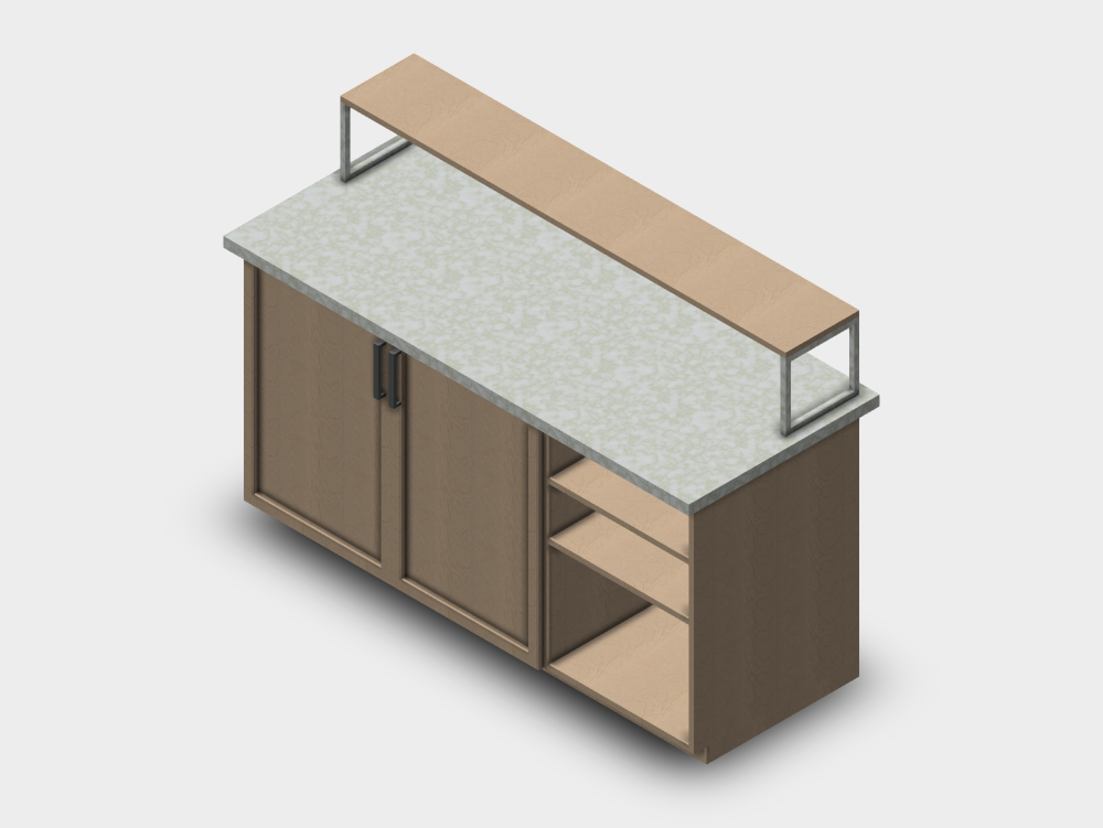 Isla De Cocina Con Barra Desayunadora