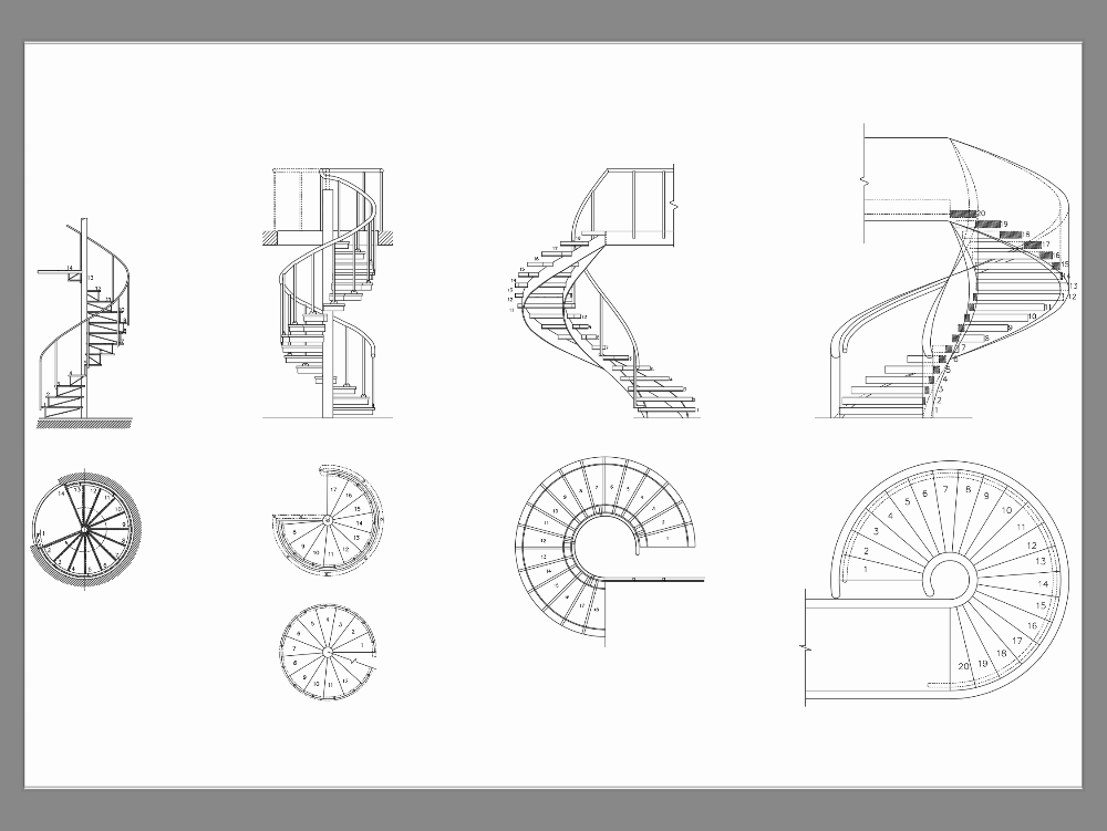 Escaleras caracol 