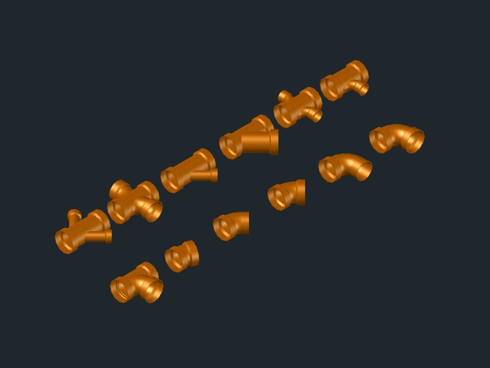 3D sanitary fittings