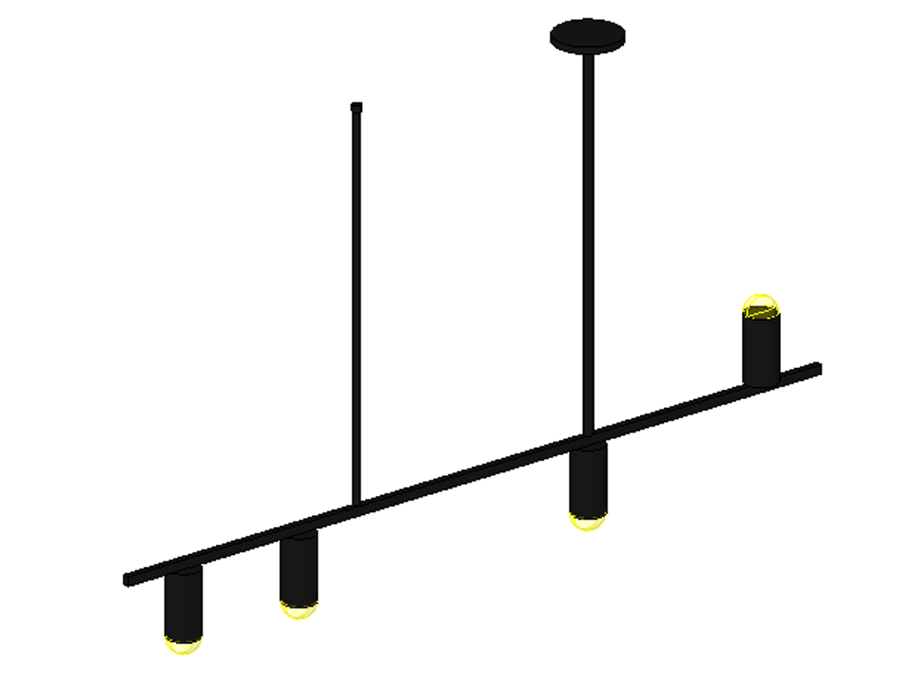 Asymmetrical pendant lamp