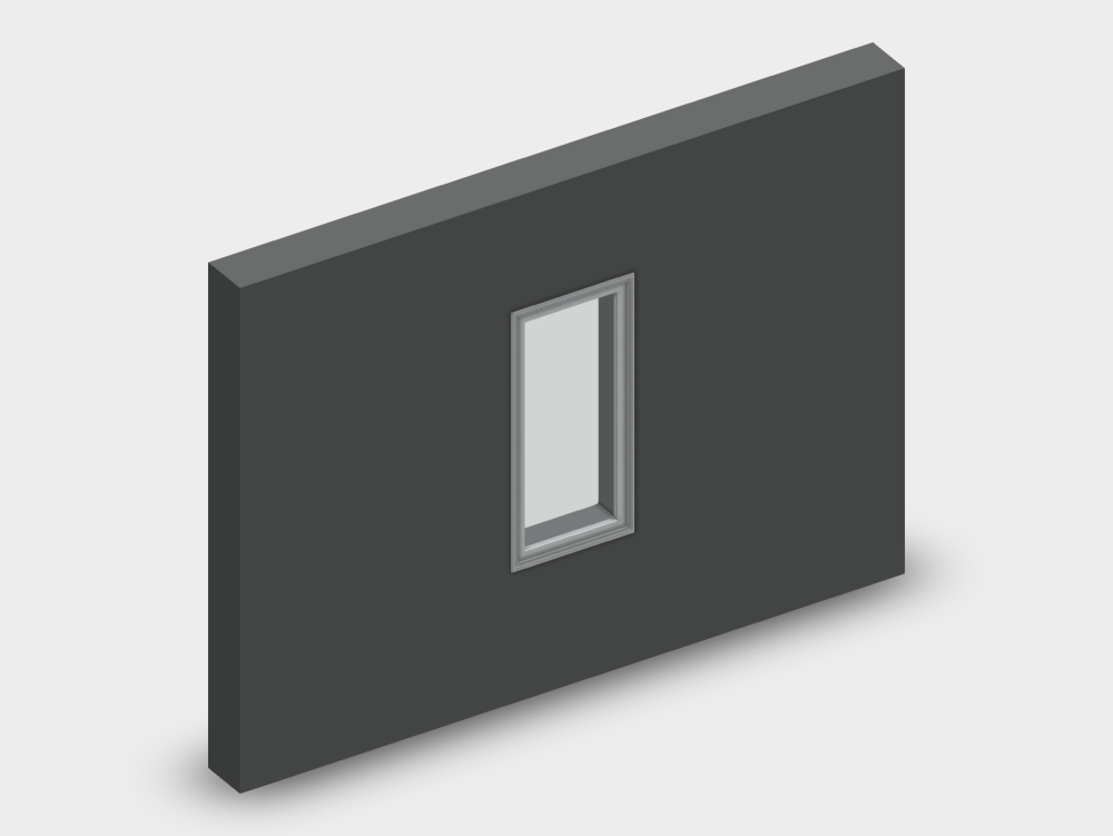 Ventana fija de aluminio