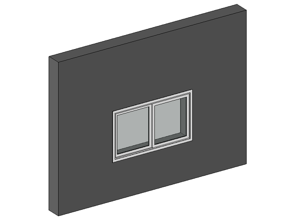 Two-leaf aluminum sliding window