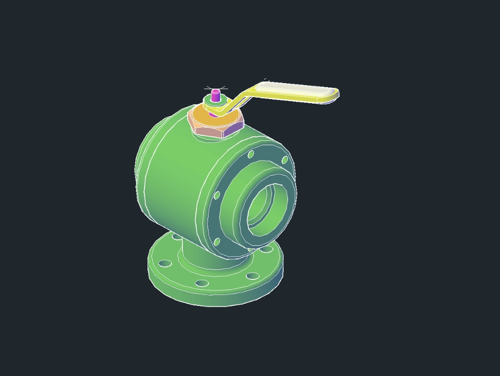 3D-Kugelhahn