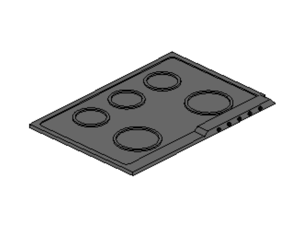 Built-in electric stove