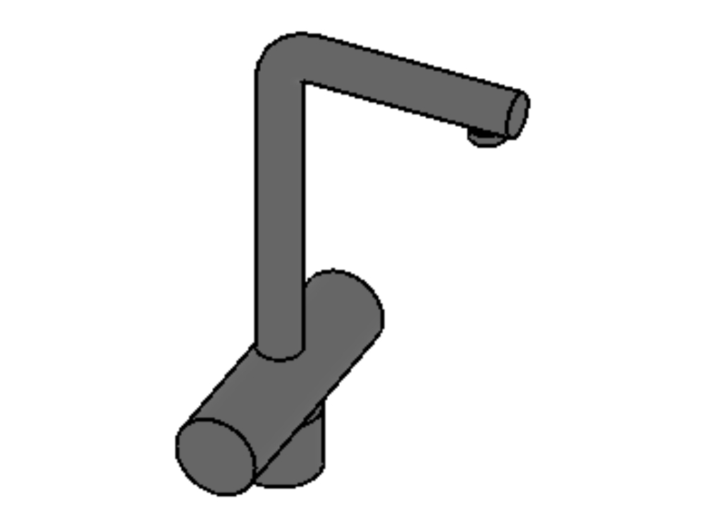 Single-lever kitchen faucet