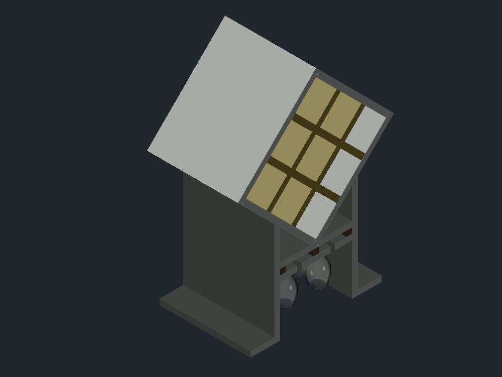 Mini wine cellar 3d model