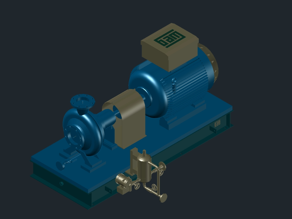 Electric pump for hydrocarbons.
