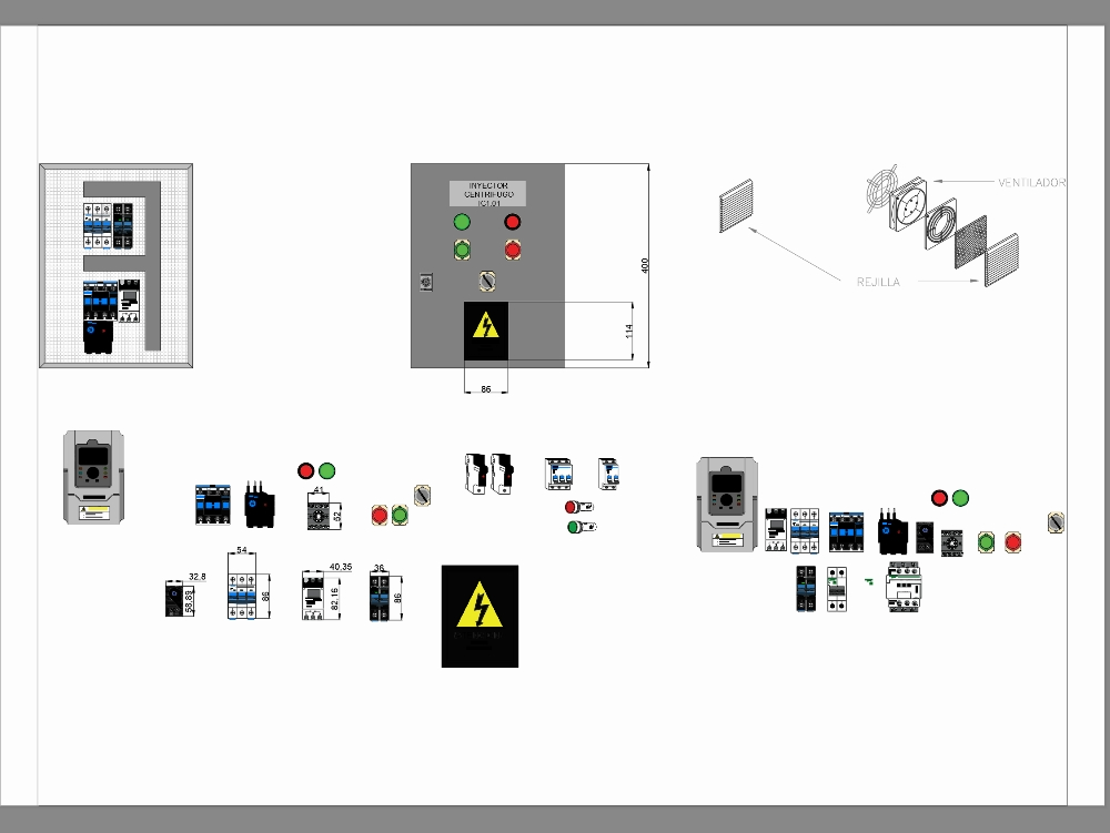 Thermal switches, contactors and variators for control