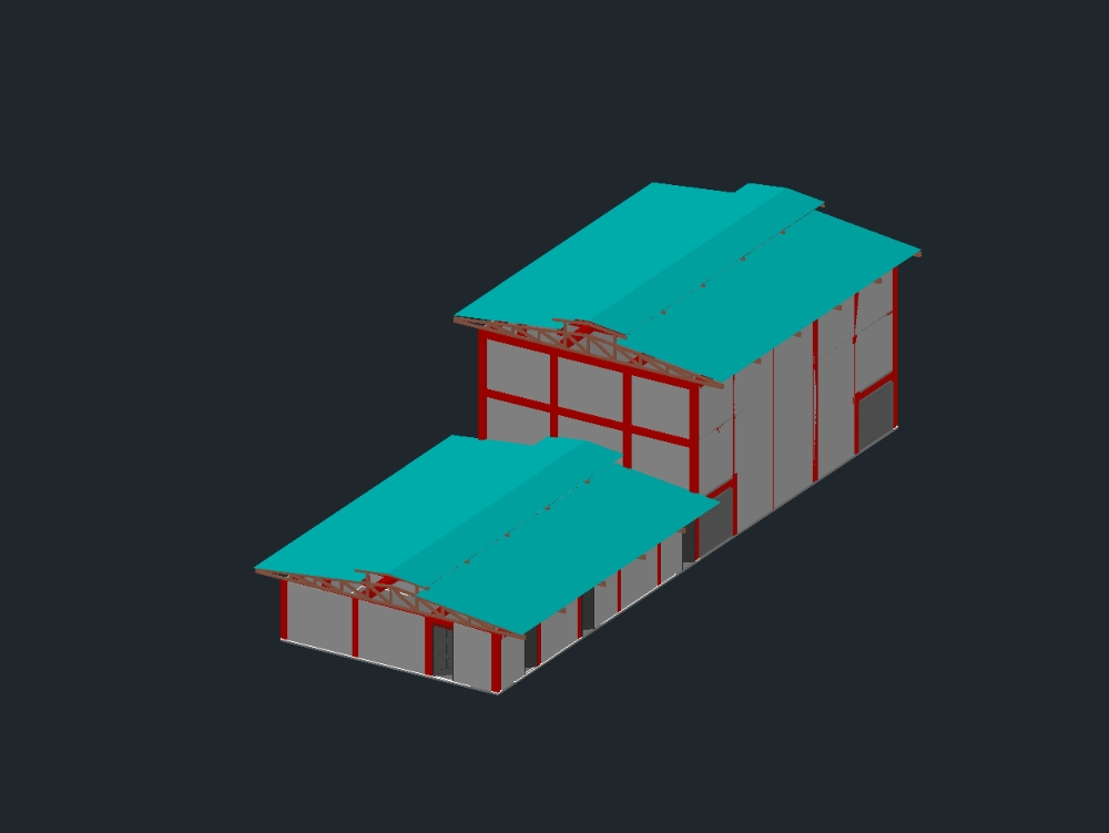 Structure modeling for a processing plant