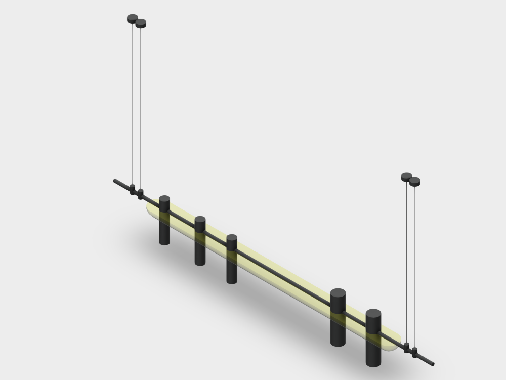 Luminária Pendente Assimétrica